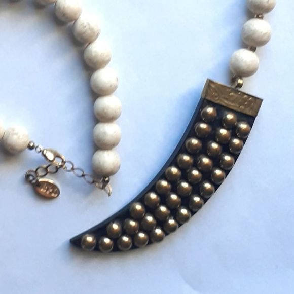 Betsy Pittard Designs BPD Long Beaded Necklace with Claw Pendant - Picture 2 of 4